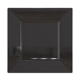 8 In. Black Square Plates | 10 Count